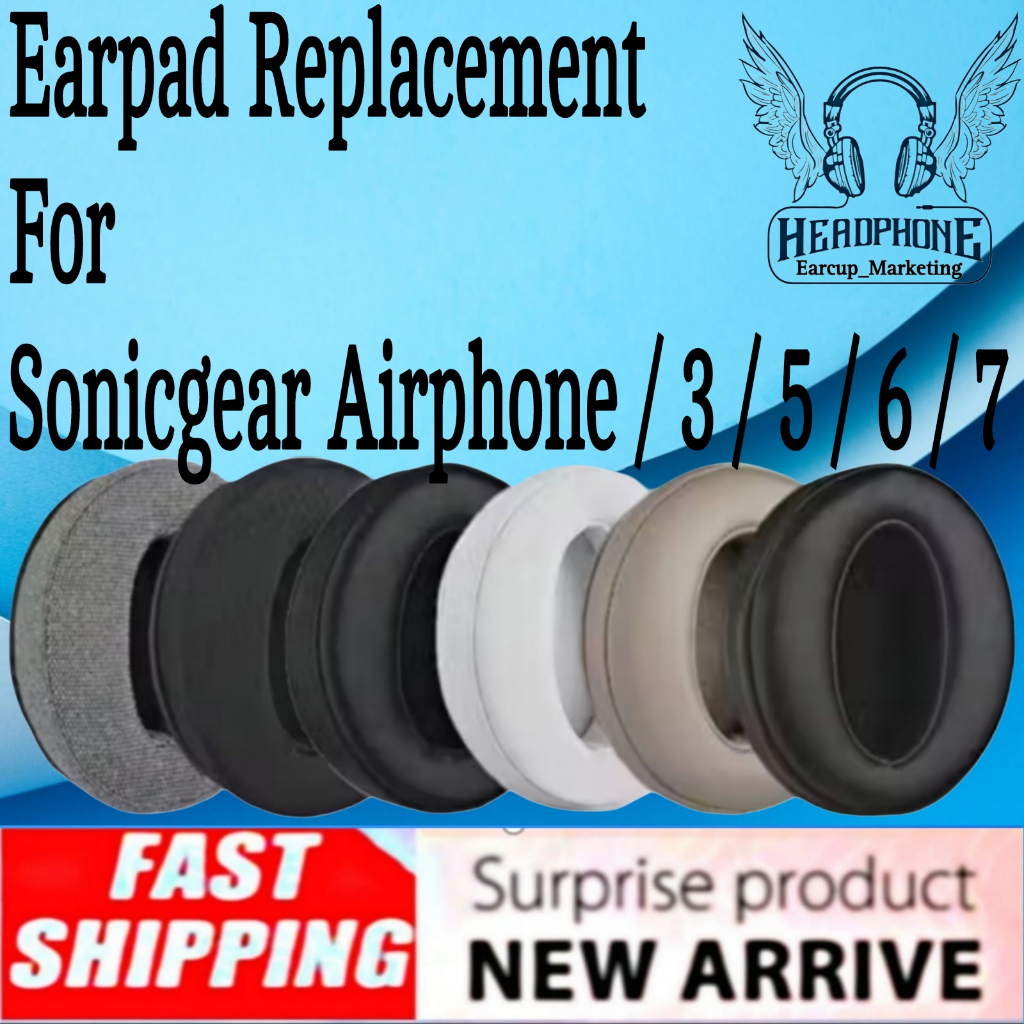 Bantalan Busa Earcup Earpad Headphones Foam Sonicgear Airphone 3 / Sonicgear Airphone 5 / Sonicgear 