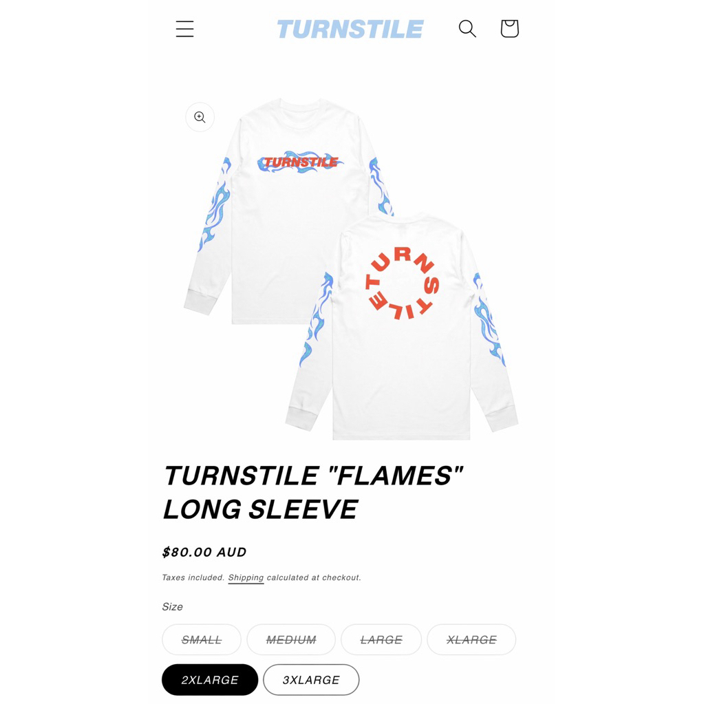 Longslve Turnstile Flame Official Merchandise