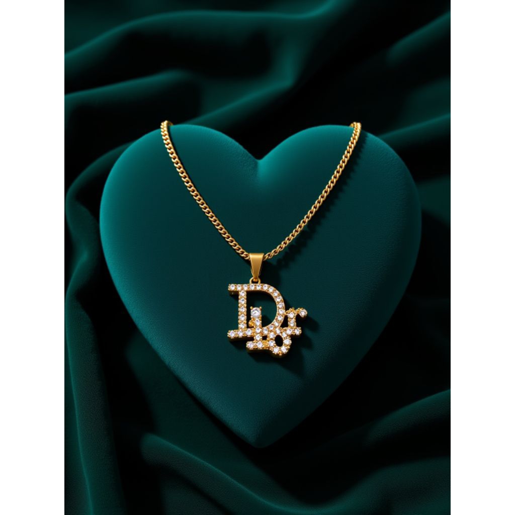 Kalung Xuping Lapis Emas - Model liontin Dior dengan Desain Elegan dan Anti Alergi