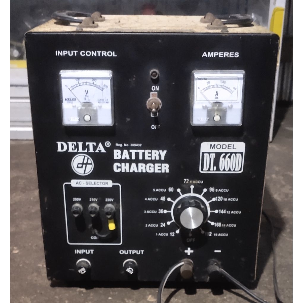 Battery Charger Aki Delta DT.660D 60A Original Seken Normal