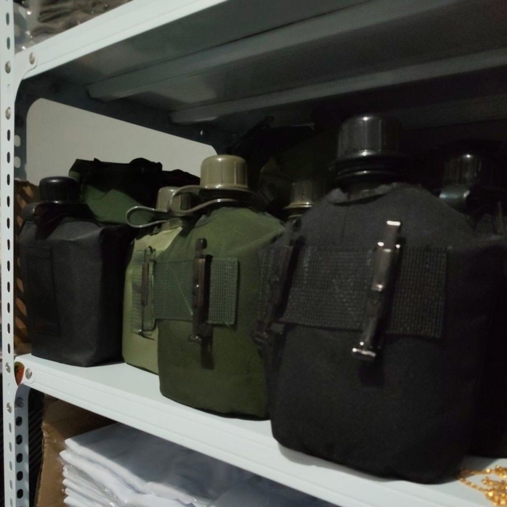 VEPLES Jatah Peples  TNI POLRI Hijau dan Hitam botol alumunium