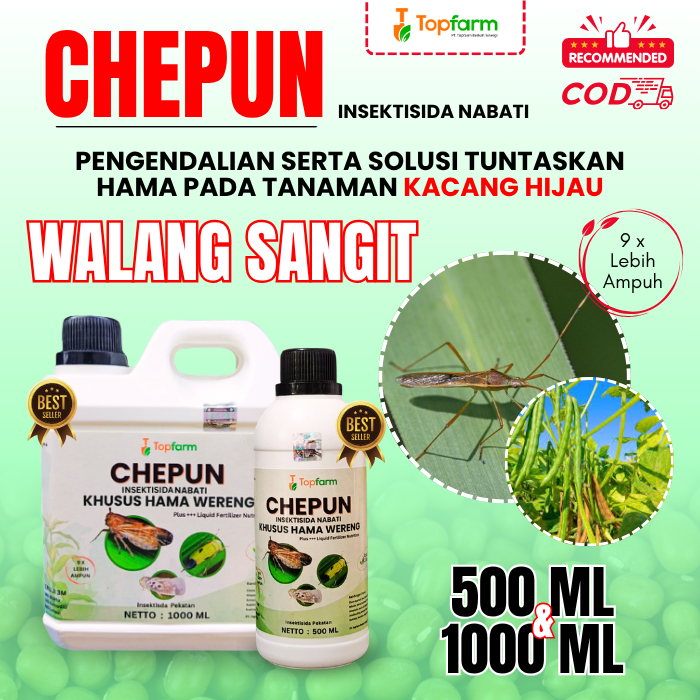 Insektisida Walang Sangit Kacang Hijau / Obat Walang Sangit Kacang Hijau / Insektisida Topfarm / Oba