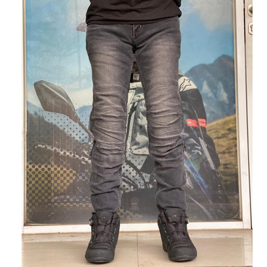 Celana Jeans Komine WJ-002 Protect Super Slim Fit Black celana Jeans Komine WJ002