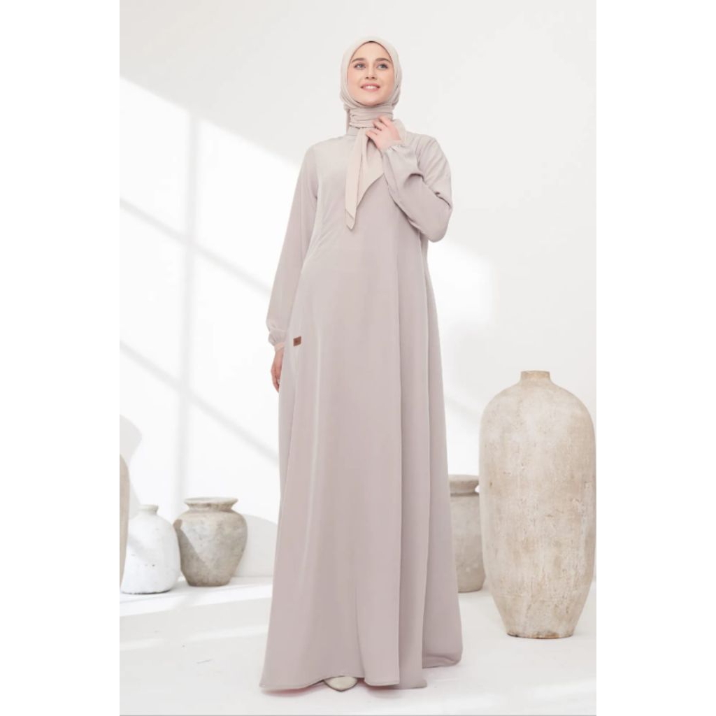 Slimfit 001 Power Blush/Gamis Single Nibras/Gamis Dewasa Nibras/Gamis Dewasa Nibras Perempuan/Pakain