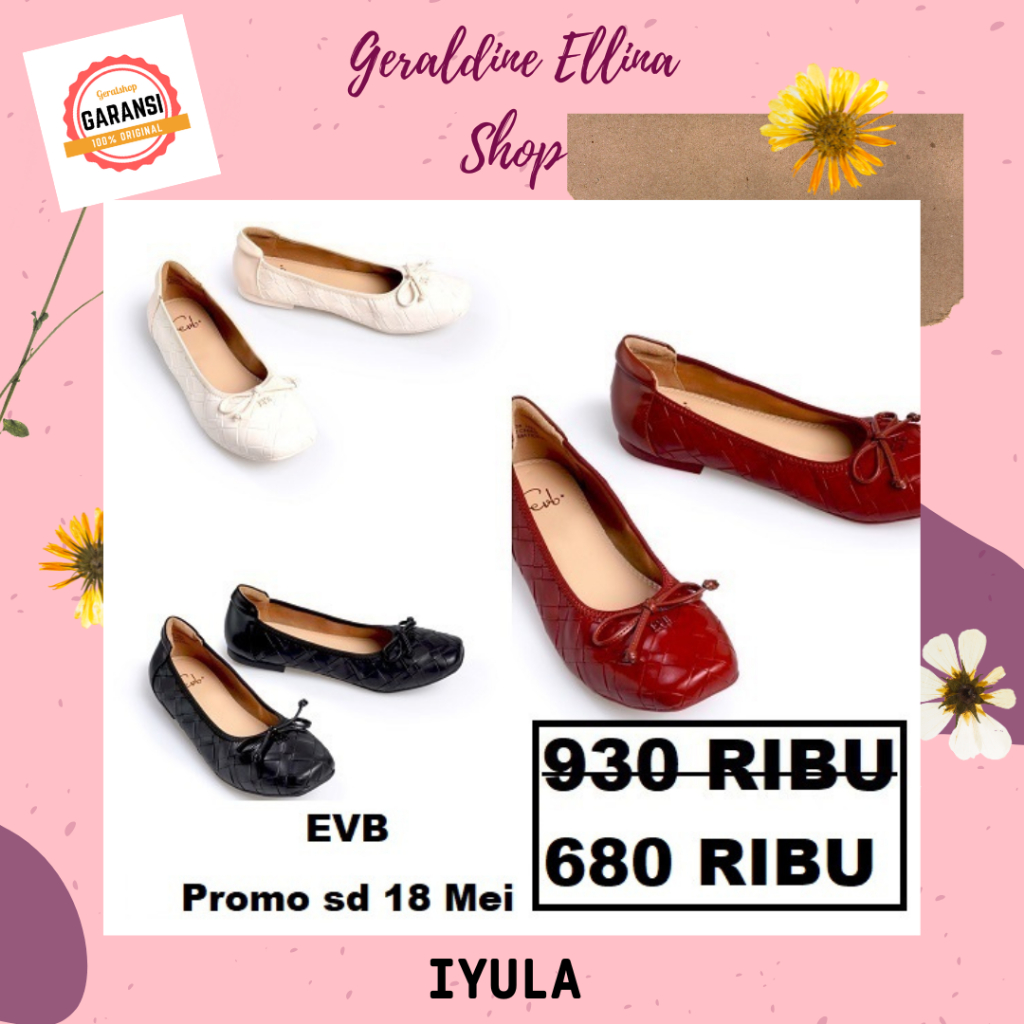 EVB FLAT SHOES WANITA IYULA ORIGINAL