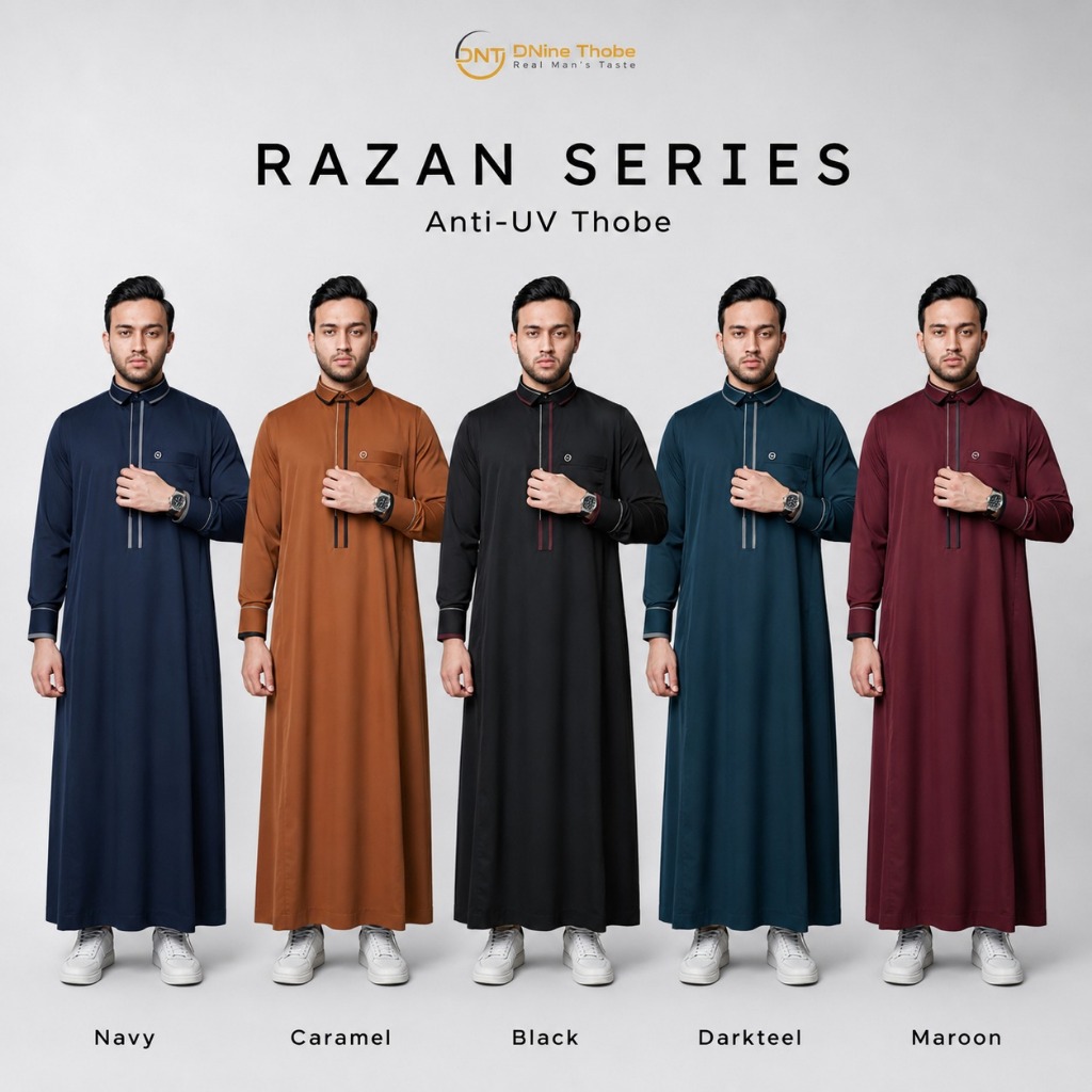 DNine Thobes Razan Series - Anti Uv Protection Thobe