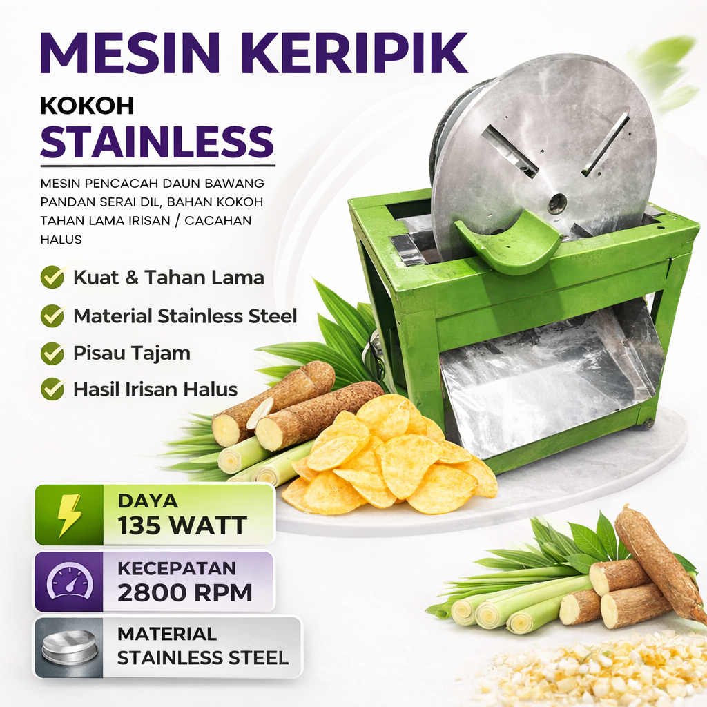 Mesin Potong Ubi, SIngkong, keripik Mesin Potong Singkong Kripik Listrik Mesin Potong KeripikListrik