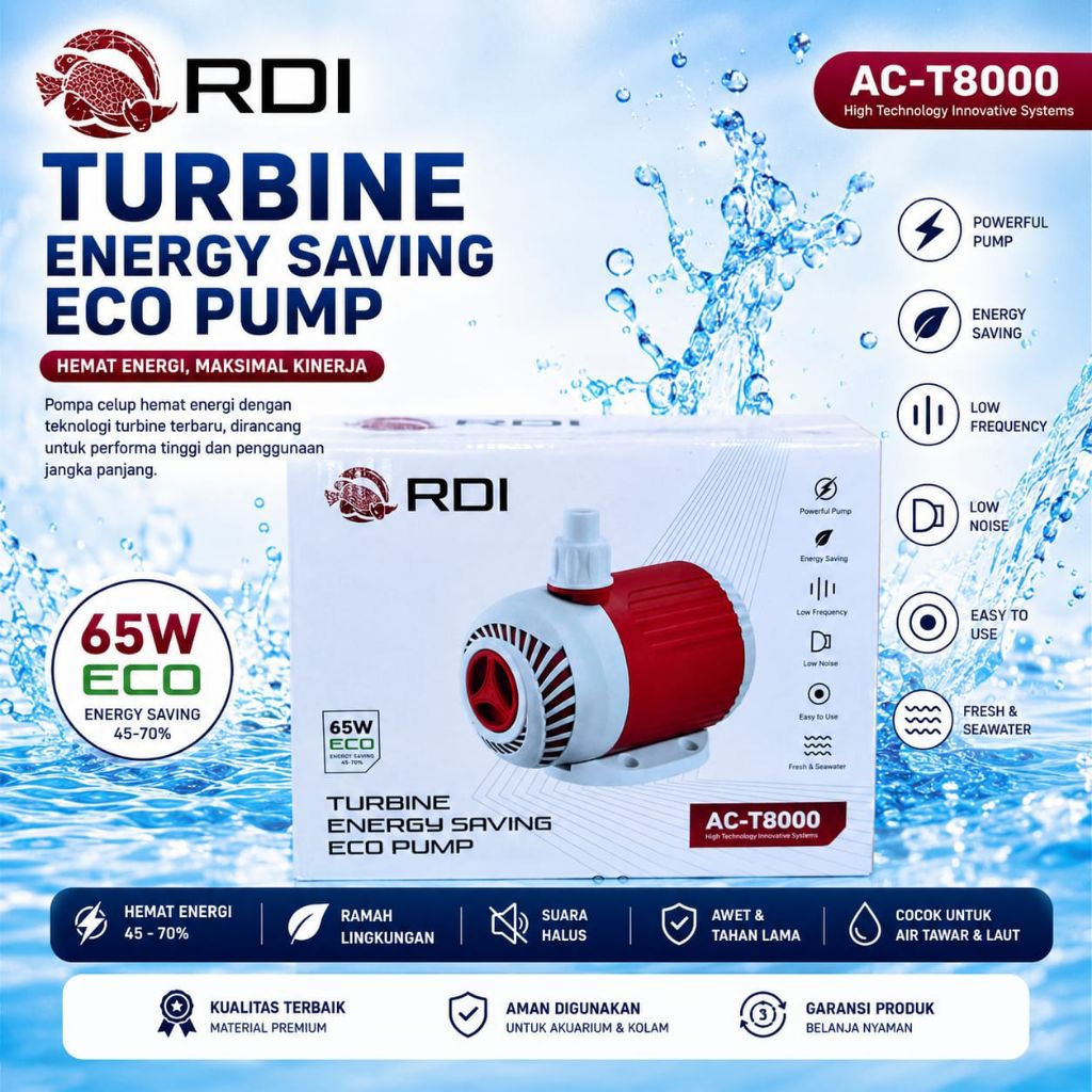 RDI ACT 8000 POMPA KOLAM TURBINE ENERGY SAVING ECO PUMP