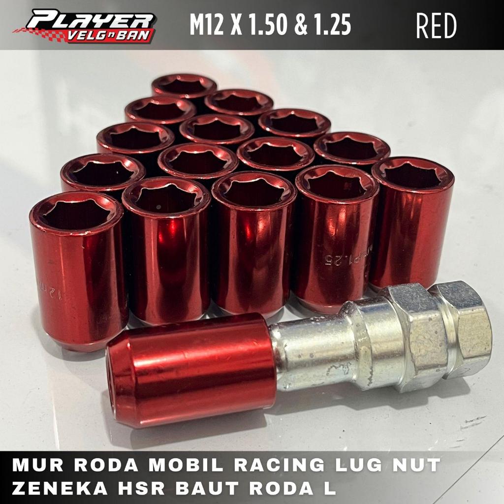 Mur roda mobil racing keren lug nut seneka 1.5mm & 1.25mm mur roda variasi