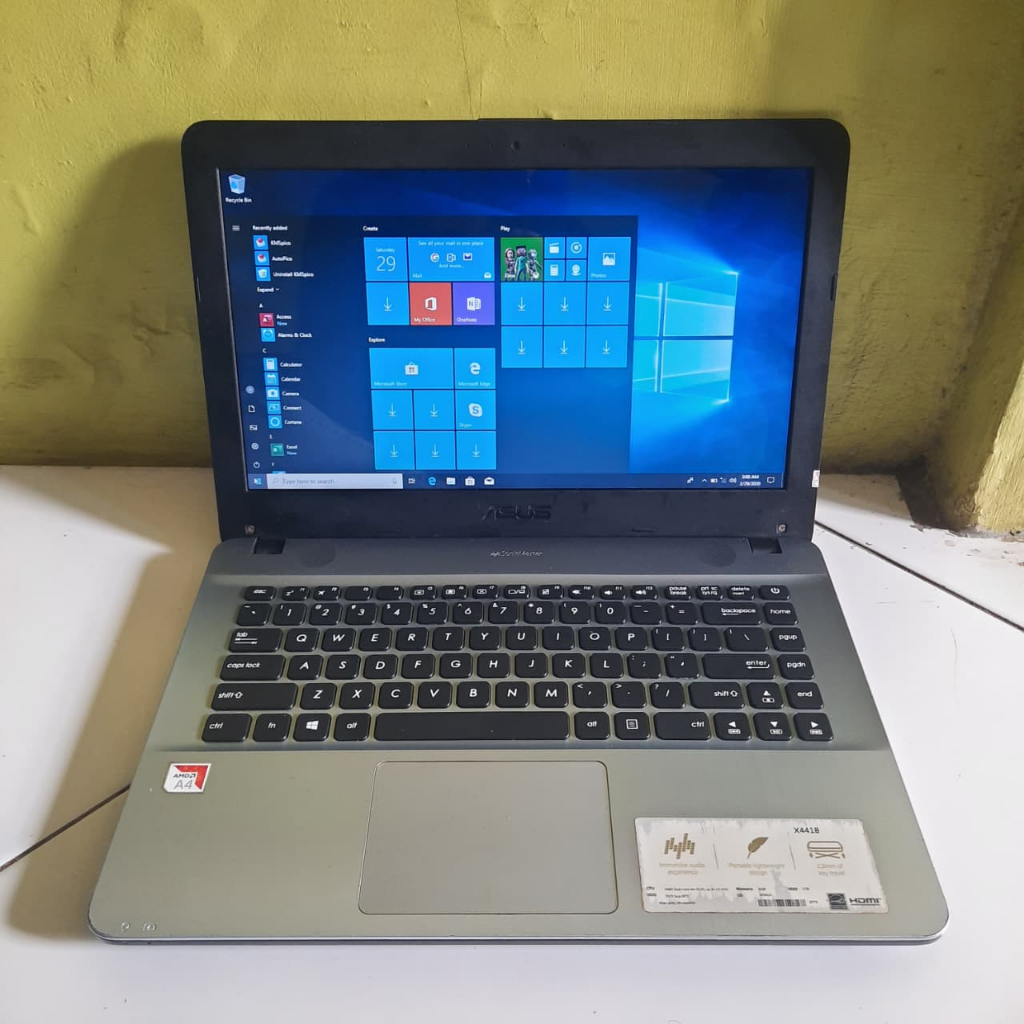 Laptop Asus X441B AMD A4 9125 RAM 4GB HDD 500GB Second (1438)