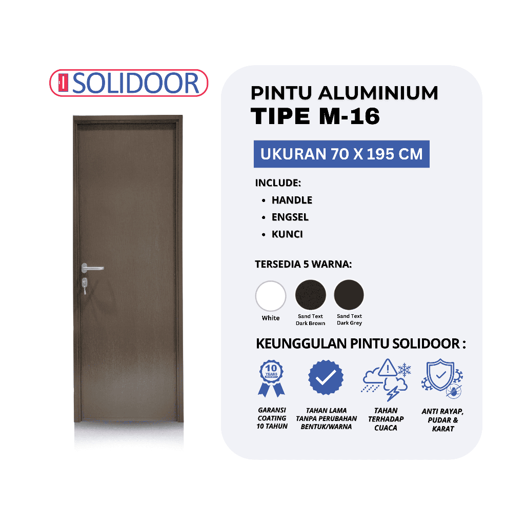 Pintu Aluminium SOLIDOOR M-16