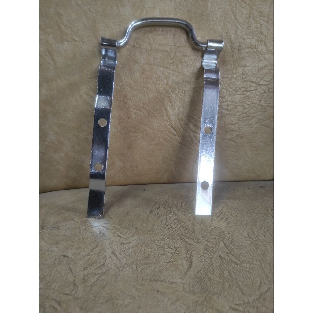 behel bracket jok pegangan jok sadel vespa excel chrome