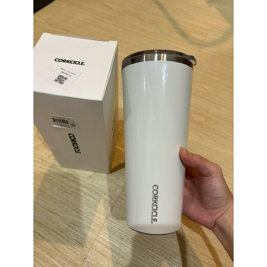 Preloved Ori Corkcicle Cup Tumbler 24 oz - Oat Milk