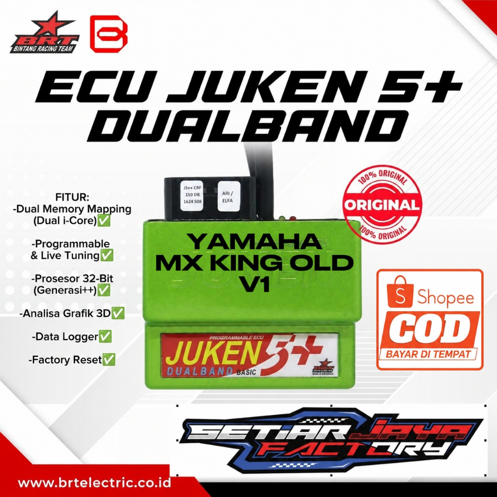 ECU BRT JUKEN 5 PLUS PLUS MXKING OLD V1 DUALBAND - RACING TURBO - RACING TURBO PRO