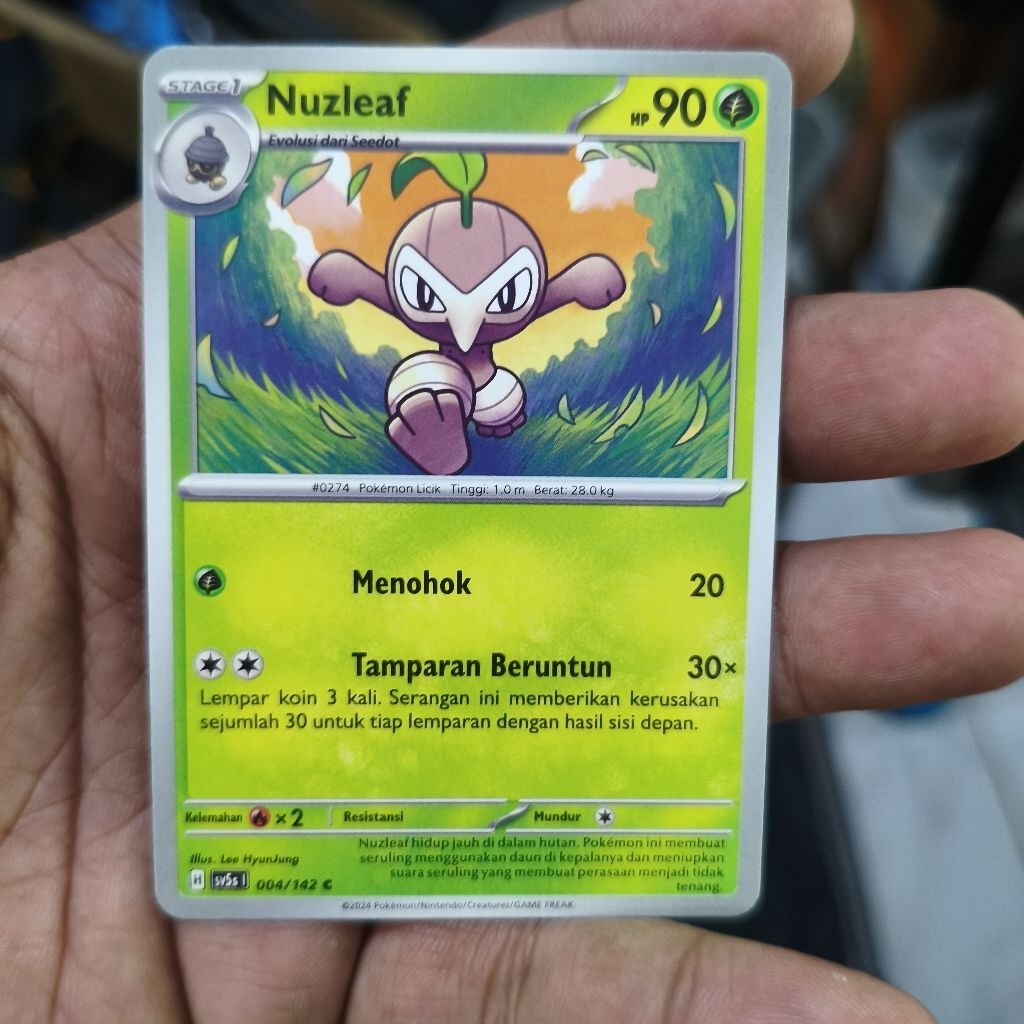nuzleaf tcg pokemon / kartu pokemon