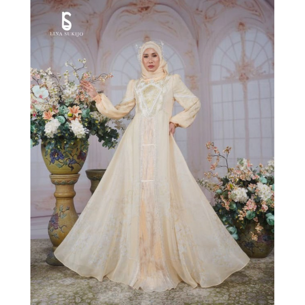 Lina sukijo rynanda butter yellow set Scarf