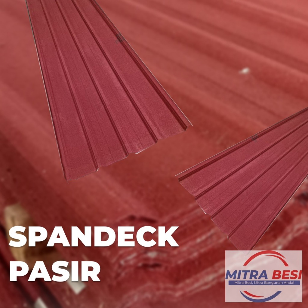 Spandek Pasir 0.30mm Atap Peredam Panas & Suara - Mitra Besi