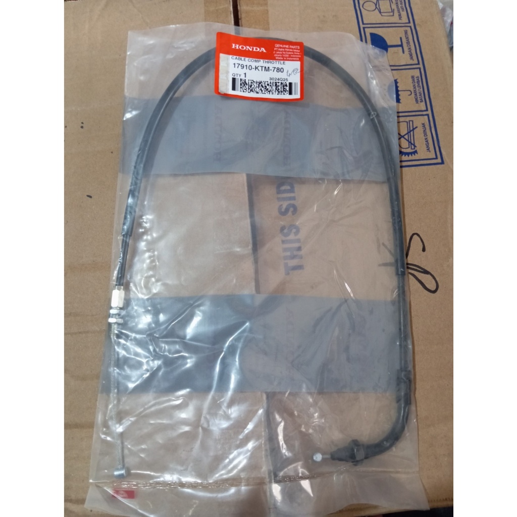 KABEL GAS / CABLE COMP A THROTTLE / KABEL THROTTLE MOTOR AHM HGP HONDA 17910-KTM-780 SUPRA X 125 INJ
