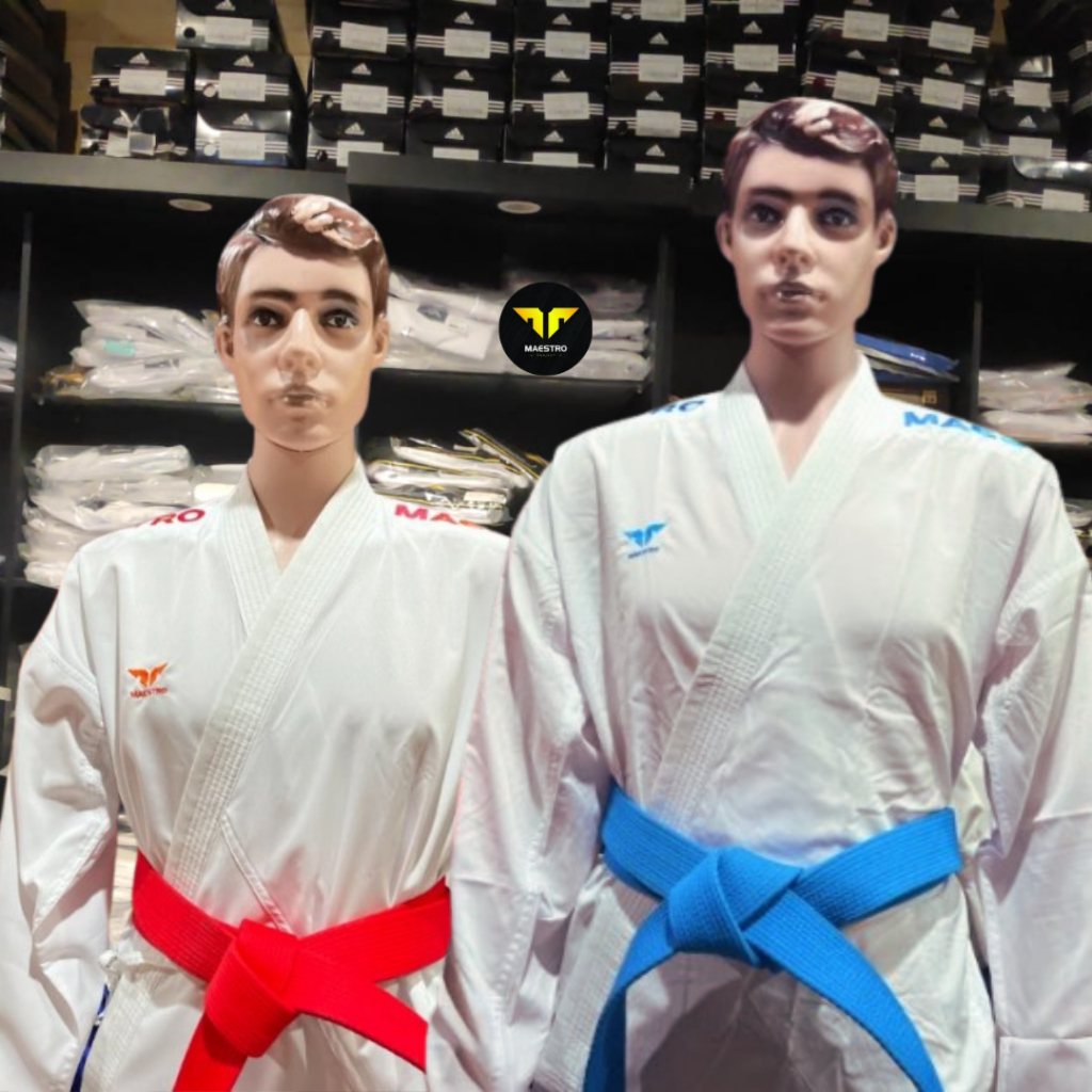 MAESTRO FIGHTER Red/Blue (Merah/Biru) - Seragam Karate - KUMITE