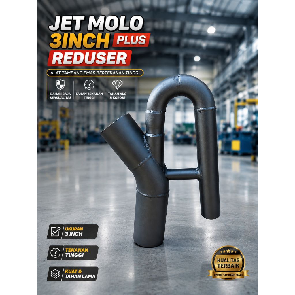 jet molo 3inch plus REDUSER Alat tambang emas bertekanan tinggi