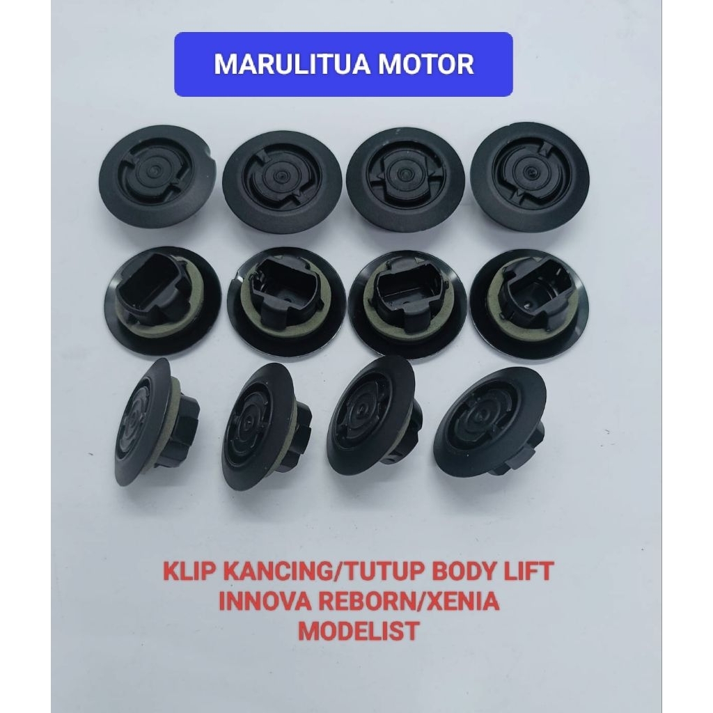 KLIP KANCING/TUTUP  LUBANG BODY LIFT UNTUK MOBIL INNOVA REBORN/XENIA MODELIST