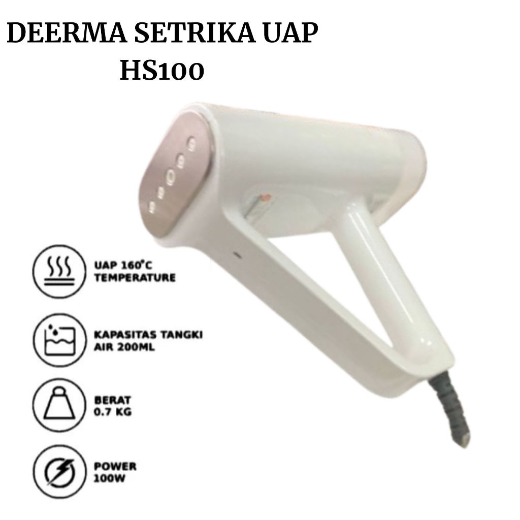 Deerma Handheld Steam Ironing Machine HS100 / Deerma Steam Iron / Deerma Setrika Uap / Deerma Portab