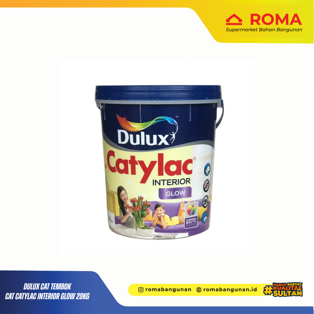 Dulux Cat Tembok / Cat Catylac Interior Glow 20Kg