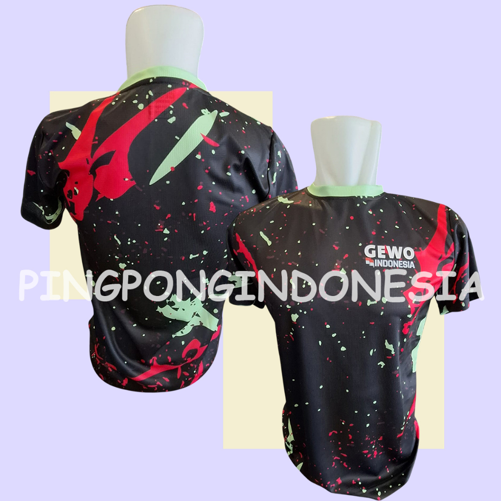 GEWO Shirt Tamarro II - Baju Gewo Kaos Pingpong Tenis Meja Sport Jersey Gewo Indonesia Baju Olahraga