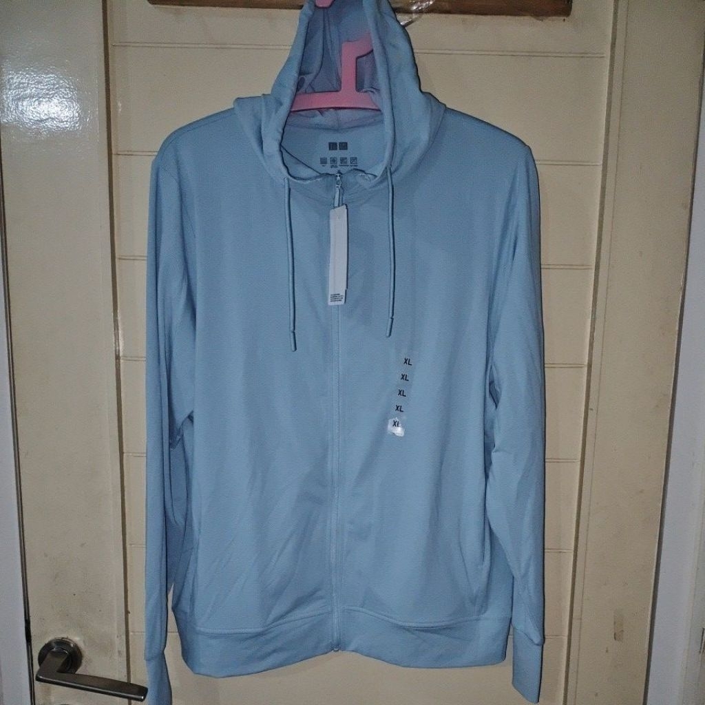JACKET HOODIE ZIPPER UNIQLO AIRISM