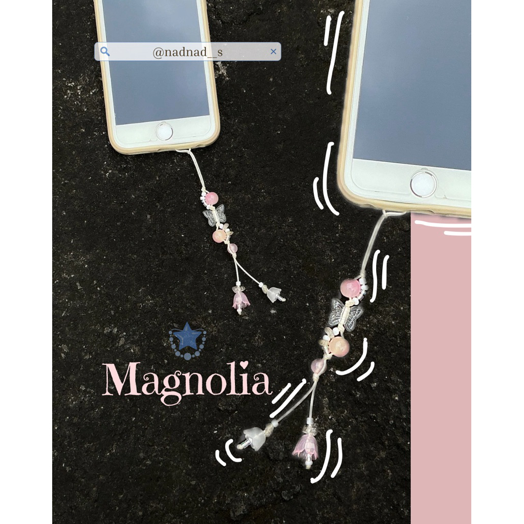Magnolia (Bag Charm/Keychain/Strap phone)