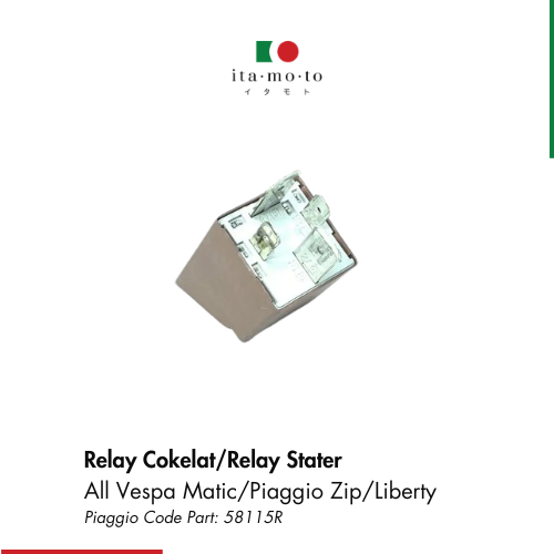Relay Stater/Relay Cokelat All Vespa Matic/Piaggio Zip/Liberty100 - Original Piaggio Part