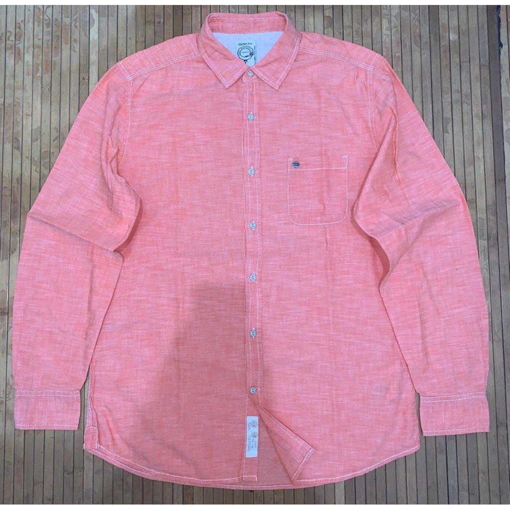 DIESEL JEANS INDUSTRY ORANGE LONG SLEEVE SHIRT maison margiela play cdg
