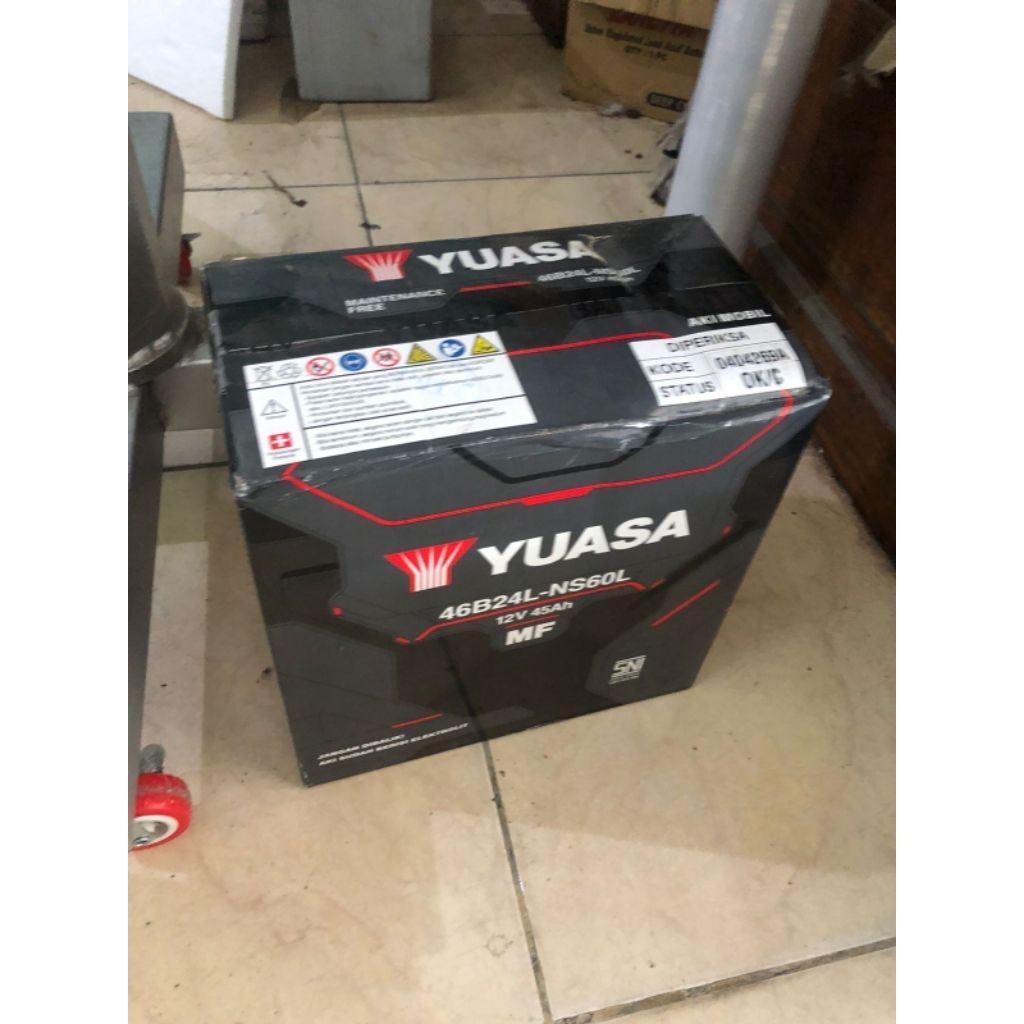 Aki Yuasa MF NS60L bebas perawatan 46B24L