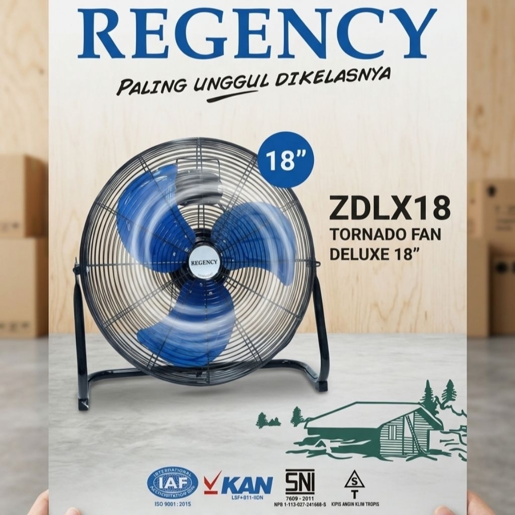 Regency Tornado 18in kipas besar kipas Tornado Regency 18inci