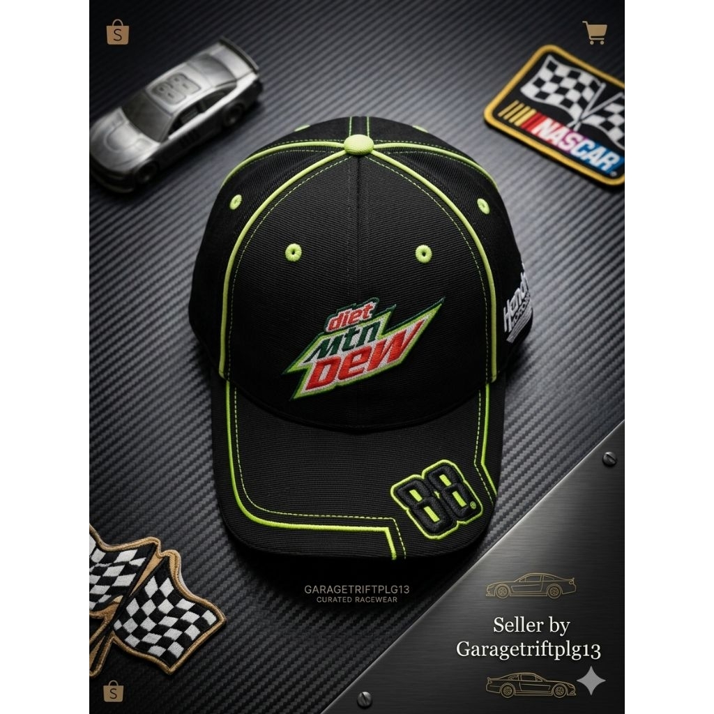 Topi NASCAR Chase Authentics Dale Earnhardt Jr. #88 Diet Mountain Dew