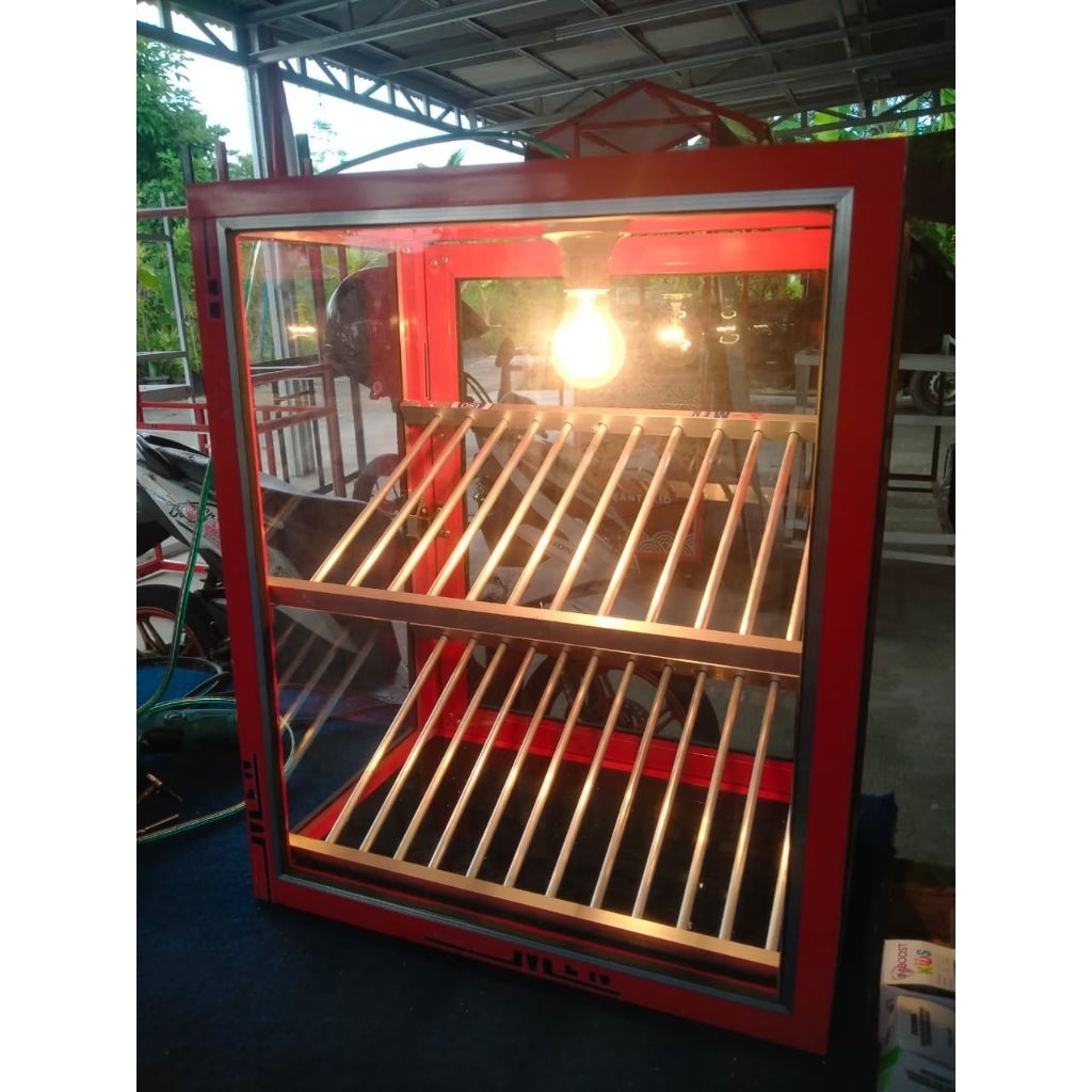 Etalase KFC/Ayam Geprek (Free packing kayu)