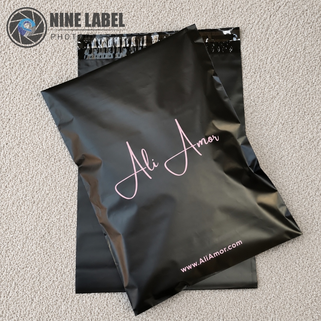 100pcs polymailer hitam plastik packing baju plastik baju plastik sablon custom plastic packing plas