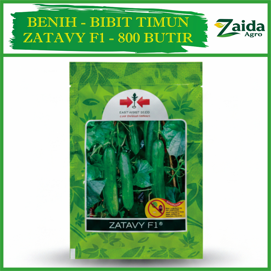 BENIH TIMUN ZATAVY F1 - BIBIT TIMUN ZATAVY F1 - 800 BUTIR - CAP PANAH MERAH