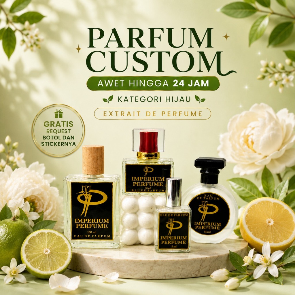 K1 HIJAU - PARFUM CUSTOM BY IMPERIUM PERFUME - PARFUM PRIA WANITA TAHAN LAMA