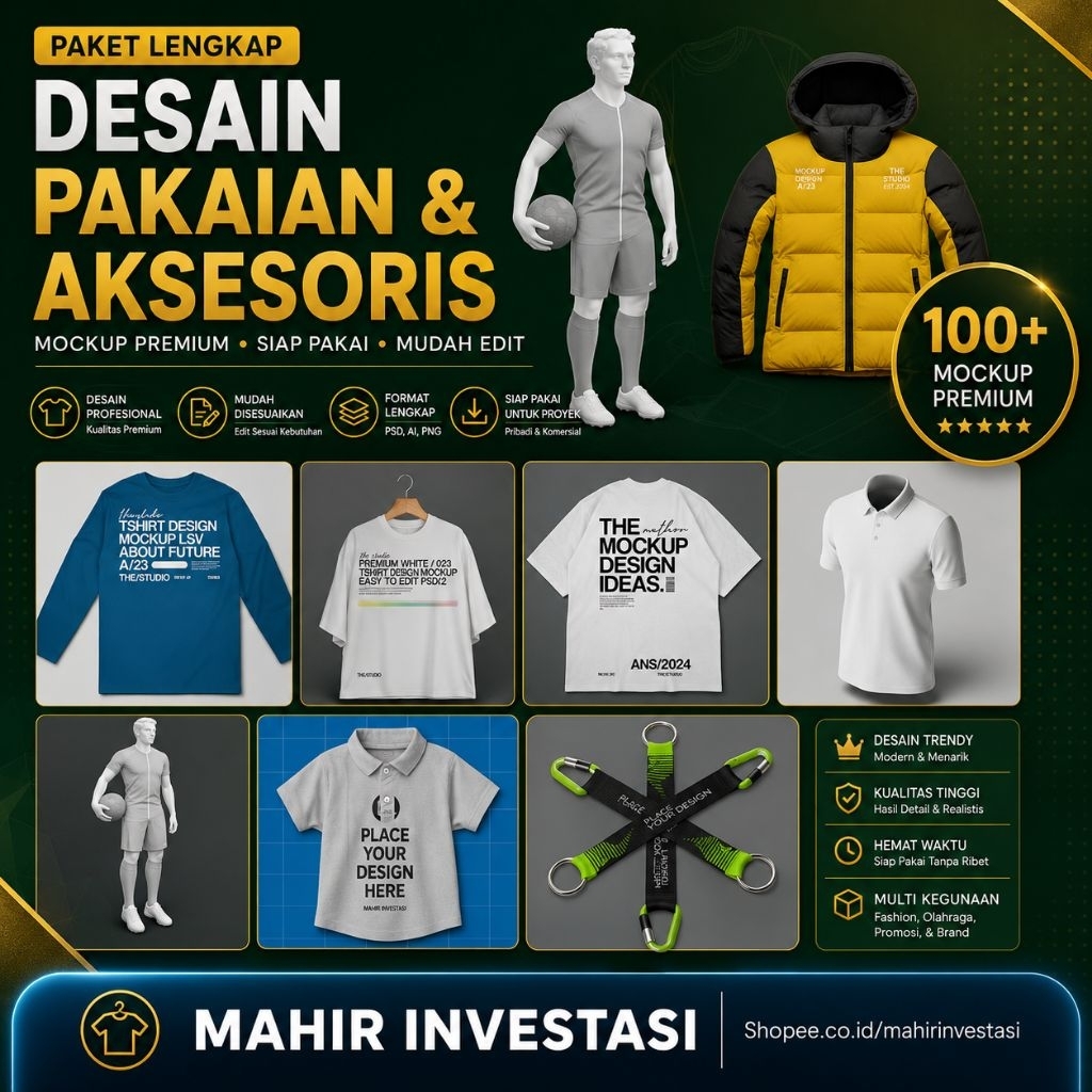 Mockup Pakaian format psd