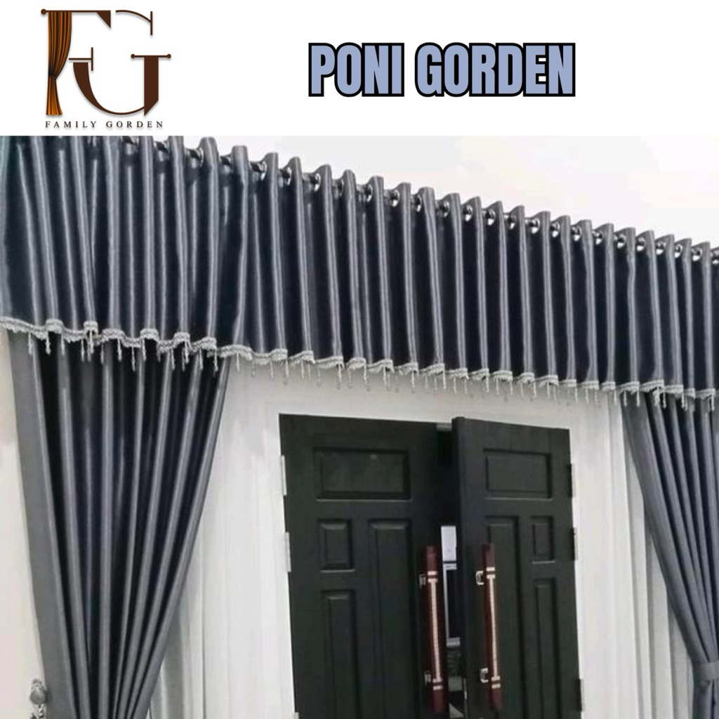 Gordeng Poni Jendela Minimalis Hordeng Poni Pintu Mewah Tabal Tidak Norak