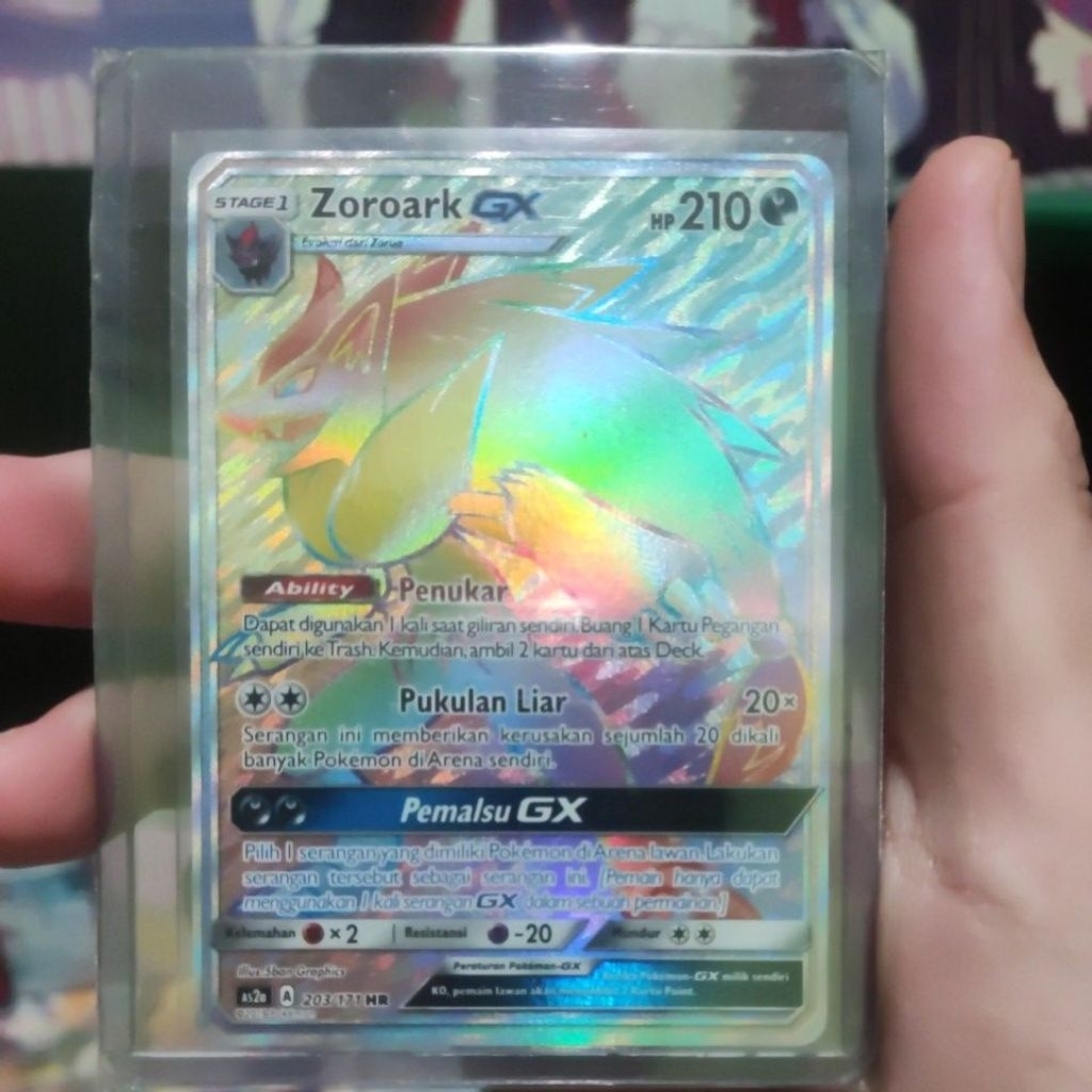 Zoroark GX HR pokemon tcg indo