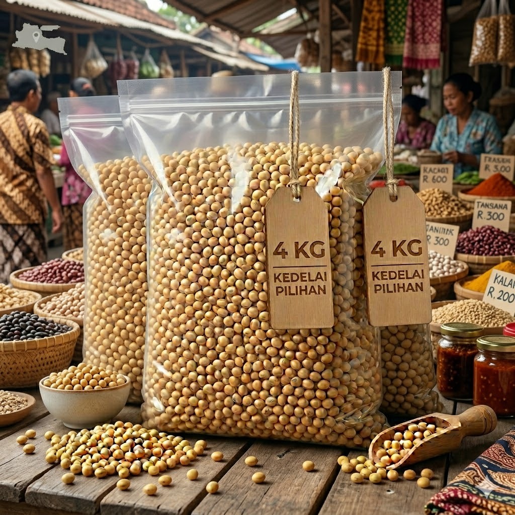 Kedelai Import 4 KG Kedelai Import USA Super Merk Pagoda