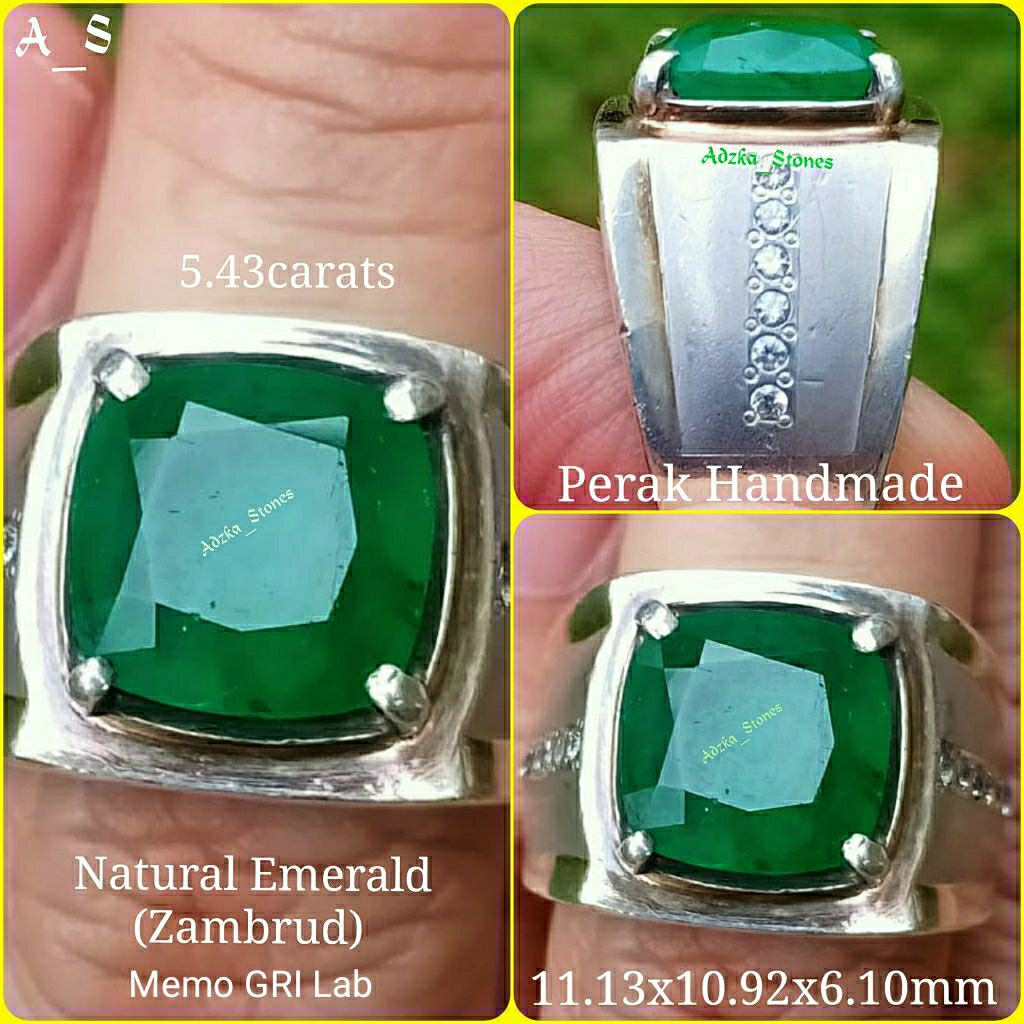 Natural Emerald Zambrud Memo GRI Lab