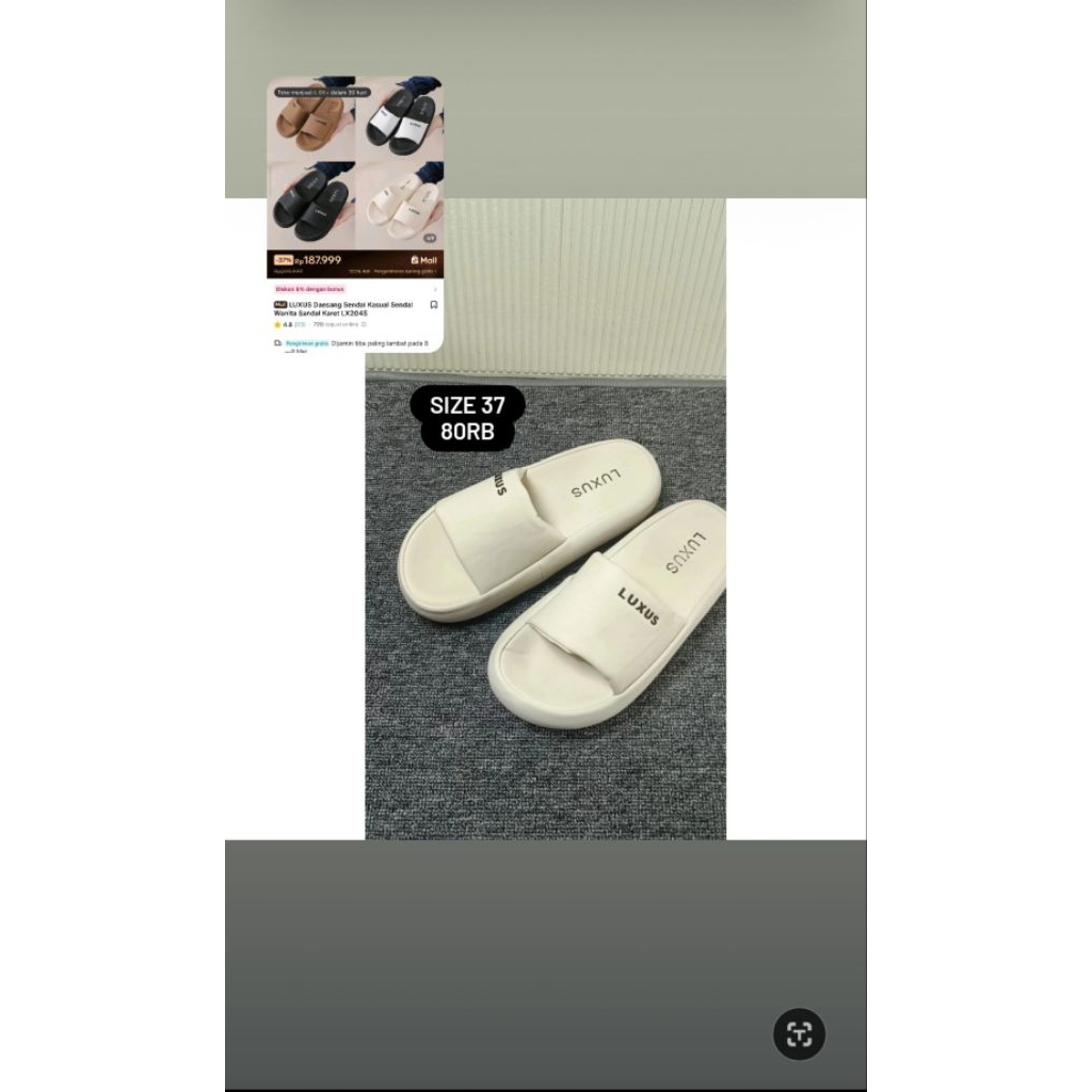 sandal wanita putih