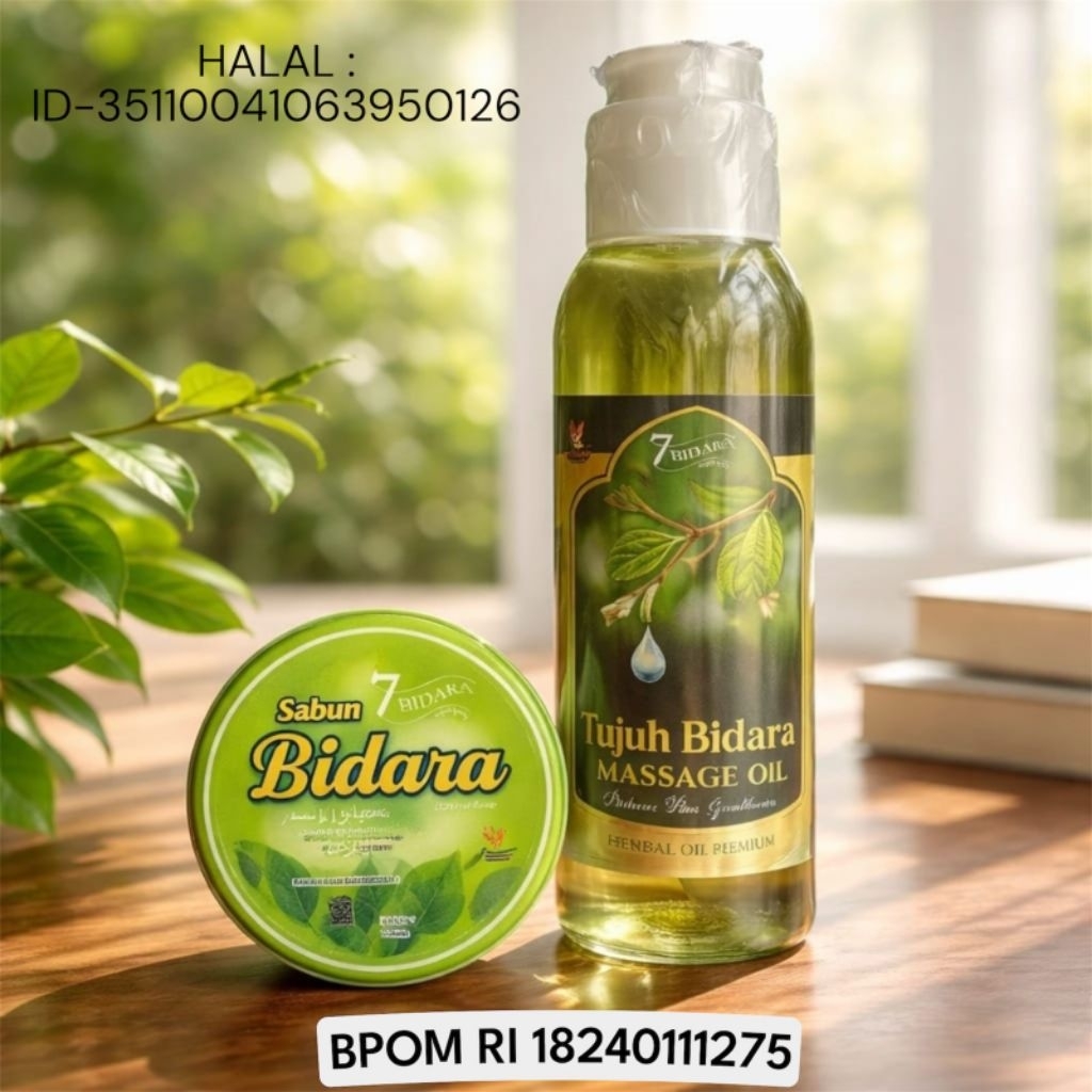 Minyak urut bidara bonus sabun bidara/minyak pijat bidara