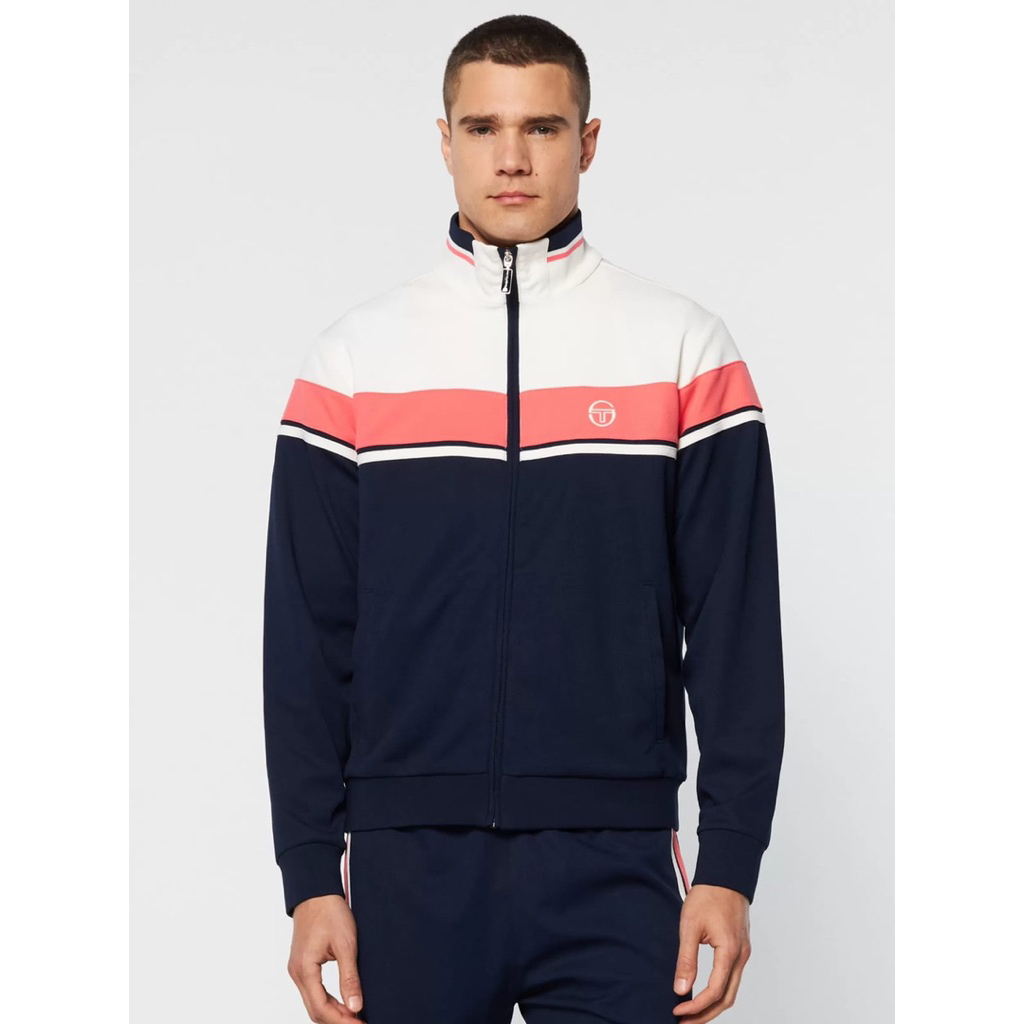 Sergio Tacchini Damarino Tracktop Jacket Navy / White / Pink
