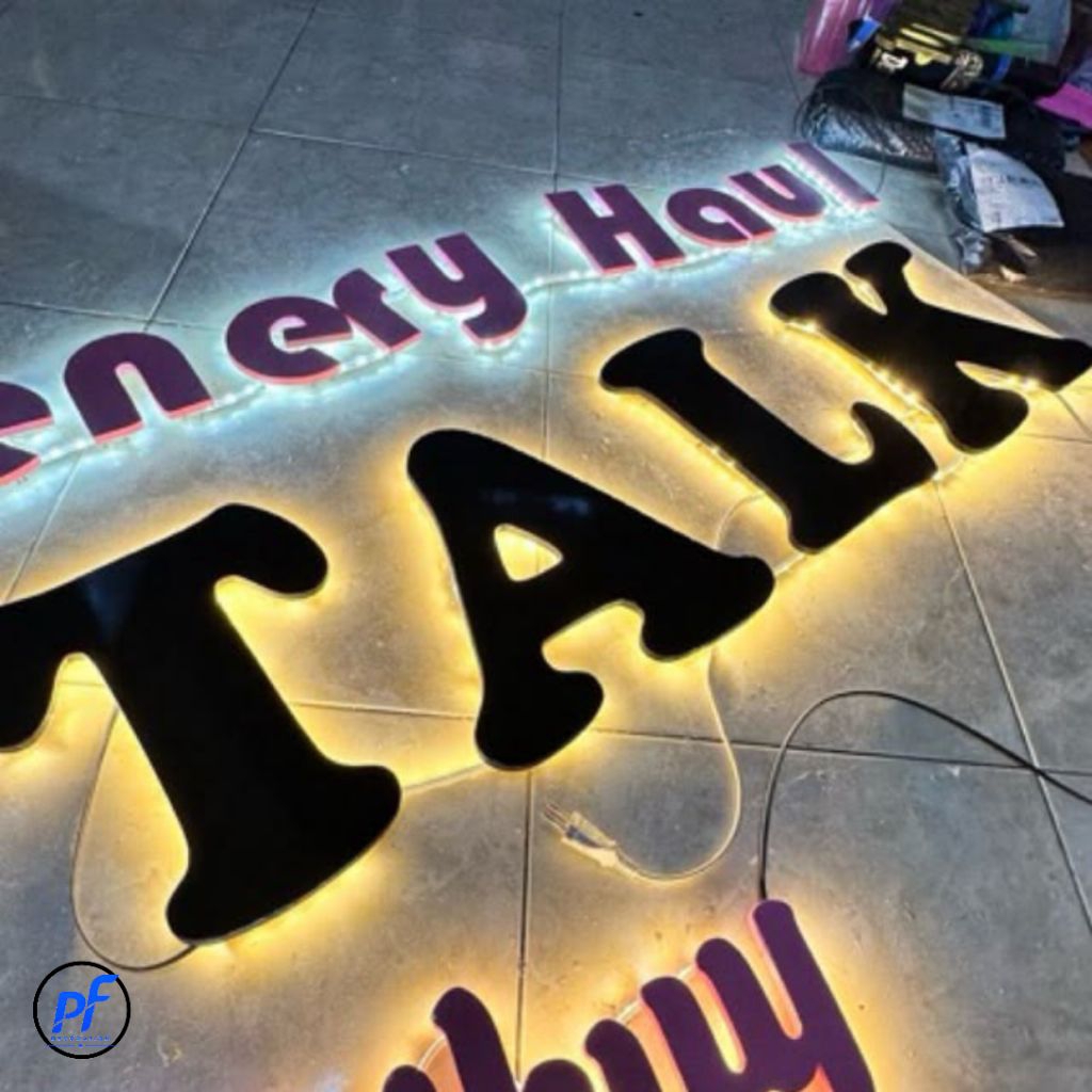 PF PER Huruf Hiasan Dinding / Lampu Nama Custom / Lampu Led Nama Aesthetic /Kado Unik / Gift Ultah