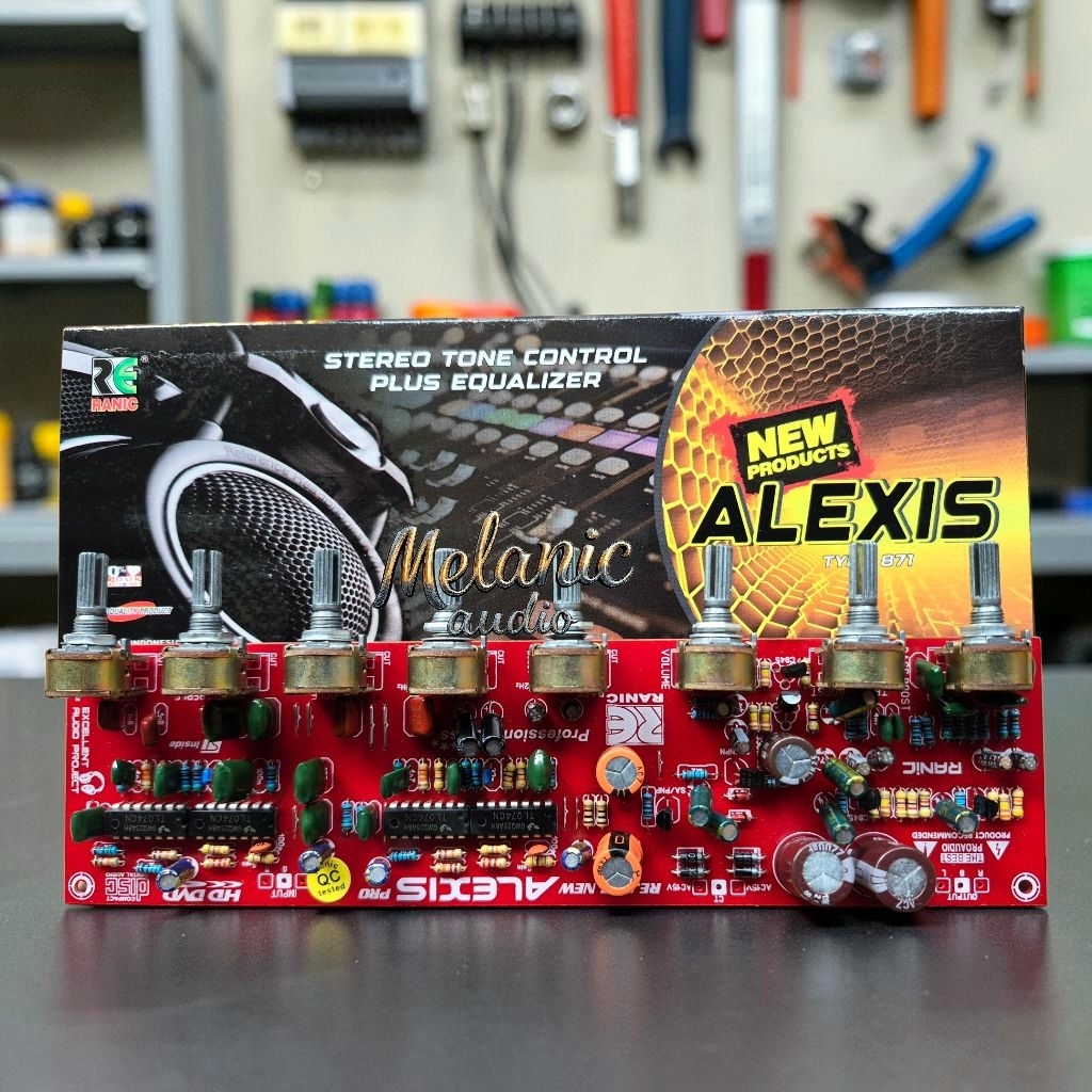 Kit Stereo Tone Control Plus Equalizer New Alexis. iC 4xTL074