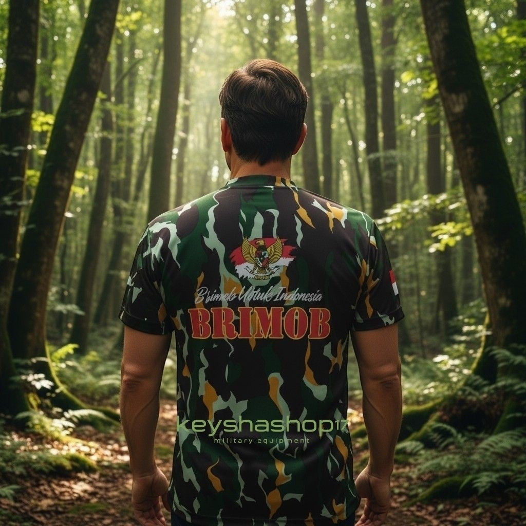 Kaos loreng brimob / Kaos loreng brimob untuk indonesia